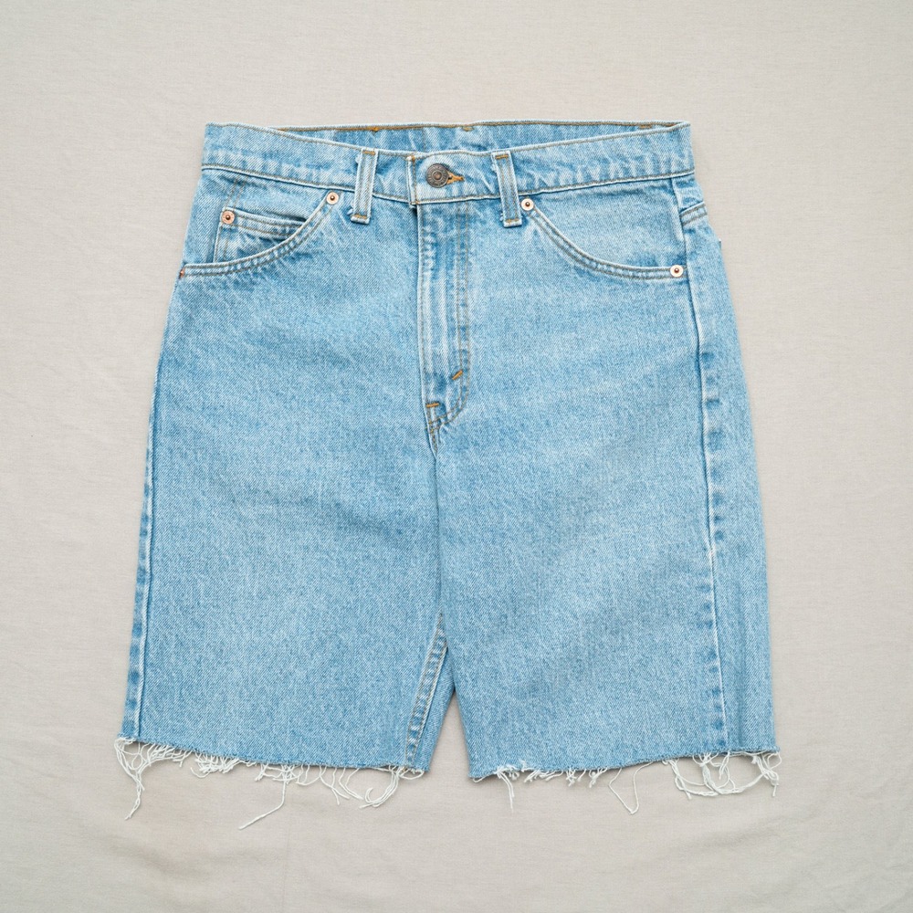 Vintage 80s Levis 505 Orange Tab Jean Shorts Lightwash Denim Jorts Adult 29x8